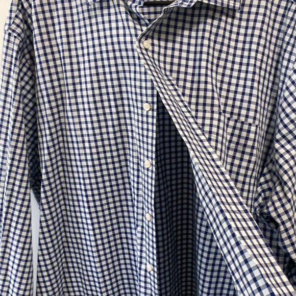 Mens Rochester Long Sleeve Button Up Egyptian Cotton Non Iron Shirt - Picture 3 of 7